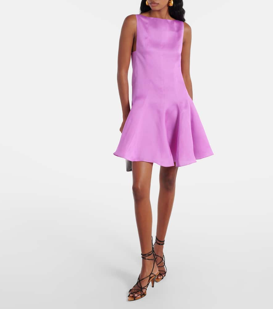 Mags silk minidress