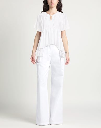 Woman Top White Size 6 Cotton