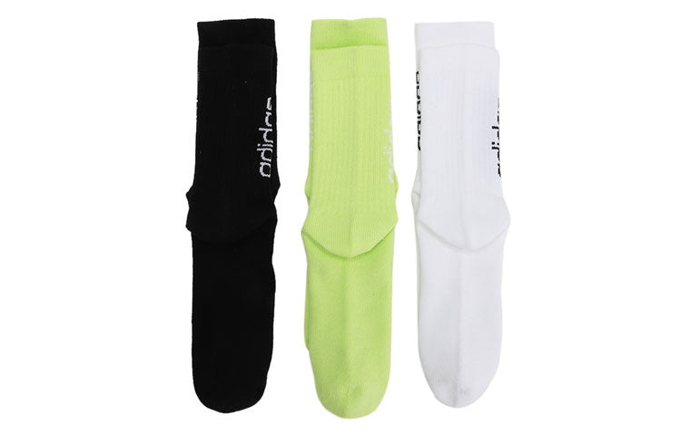 Neo Sports Outdoor High Top Mid Tops Socks Couple Style 3 Pairs 'Black Green White'
