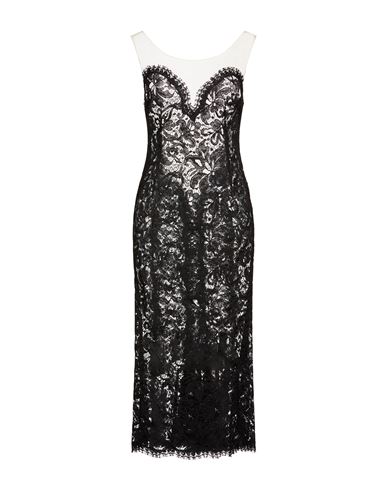 Woman Midi dress Black Size 10 Viscose, Polyamide
