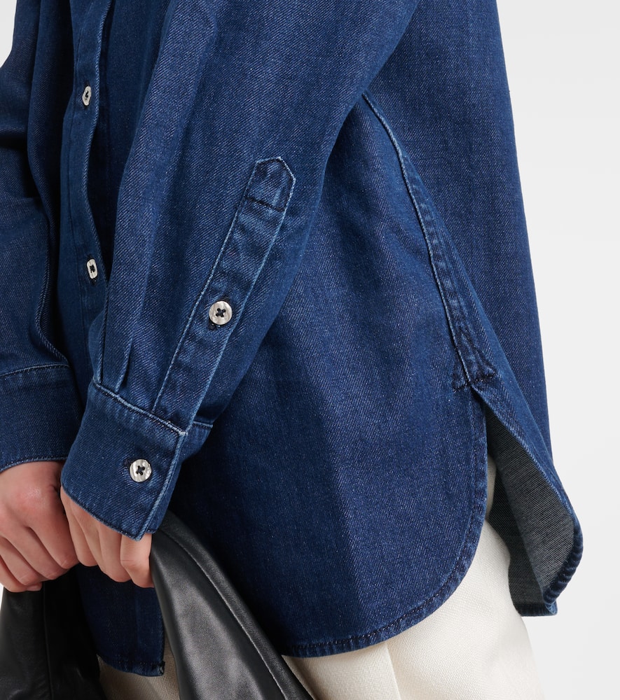Navie denim shirt