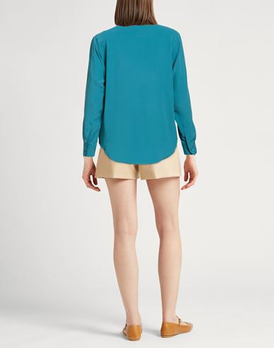 Woman Shirt Deep teal Size 8 Acetate, Silk