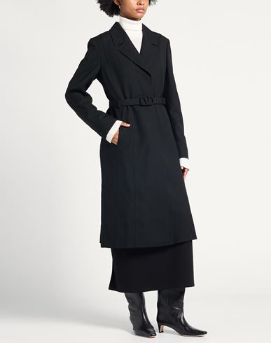 Woman Coat Black Size 8 Virgin Wool