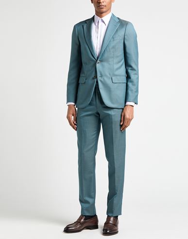 Man Suit Deep teal Size 38 Virgin Wool