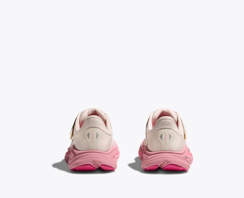 HOKA Clifton 10 Shoes in Rose Cream/Dried Rose