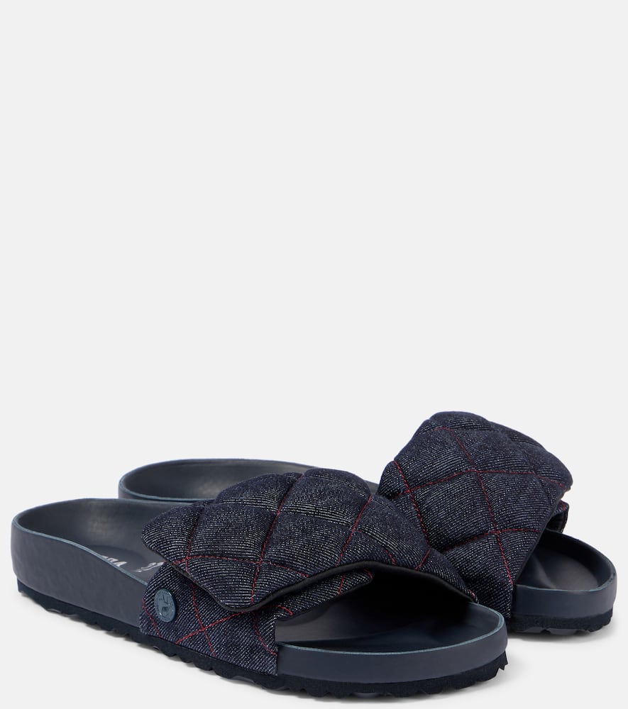 Sylt quilted denim slides