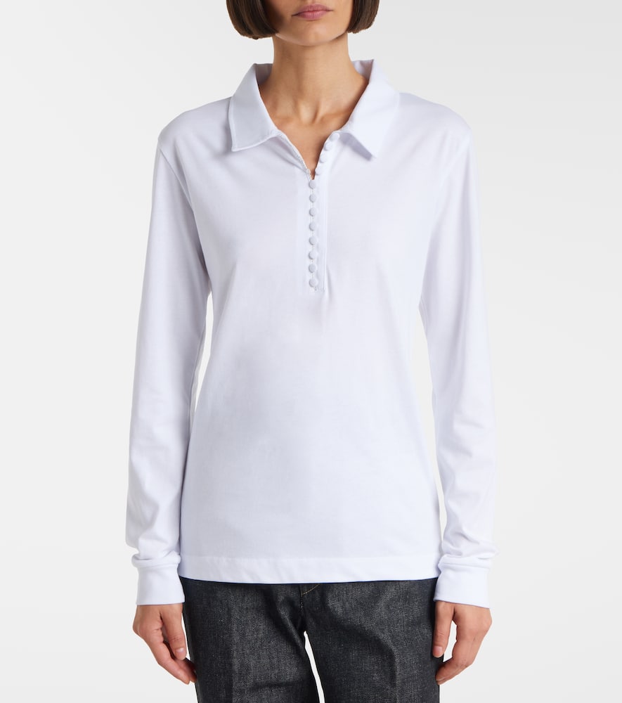 Cotton jersey polo shirt