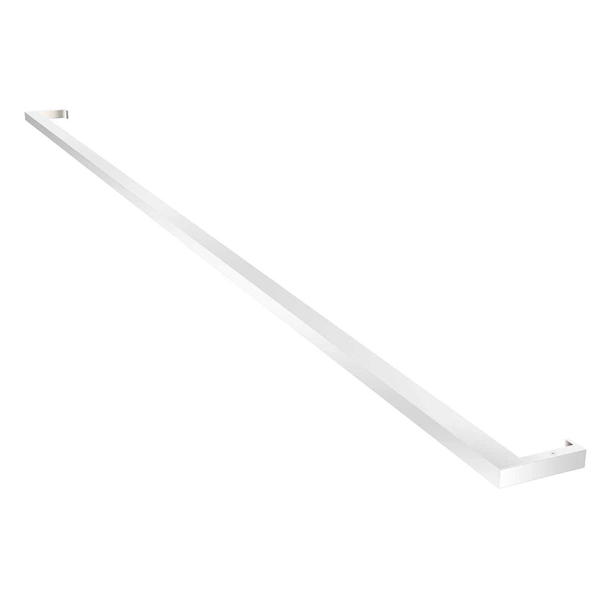 Thin-Line 1" Bathroom Vanity Light in Bright Satin Aluminu