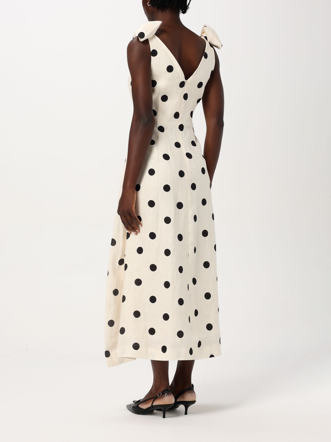 Crush midi dress - Neutrals