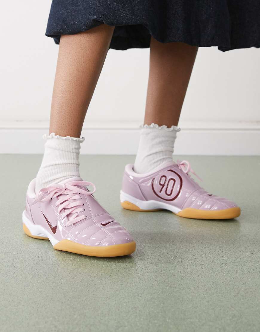 T90 unisex trainers in pink metallic