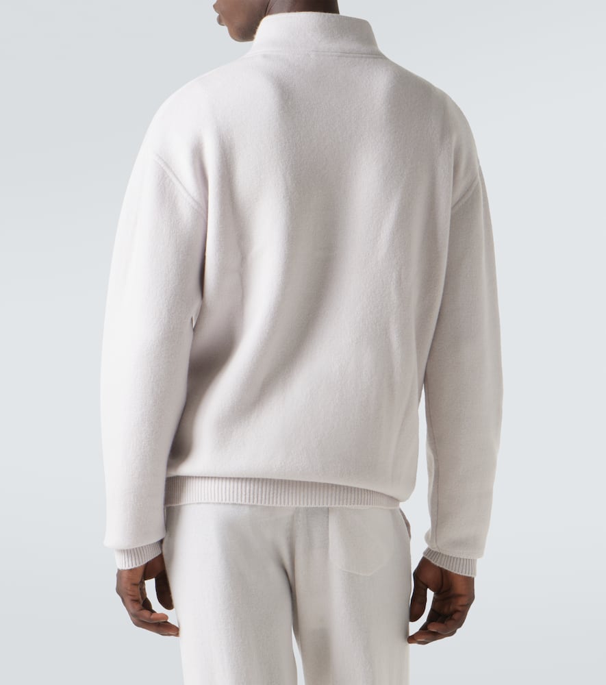 Wool and cashmere turtleneck sweater