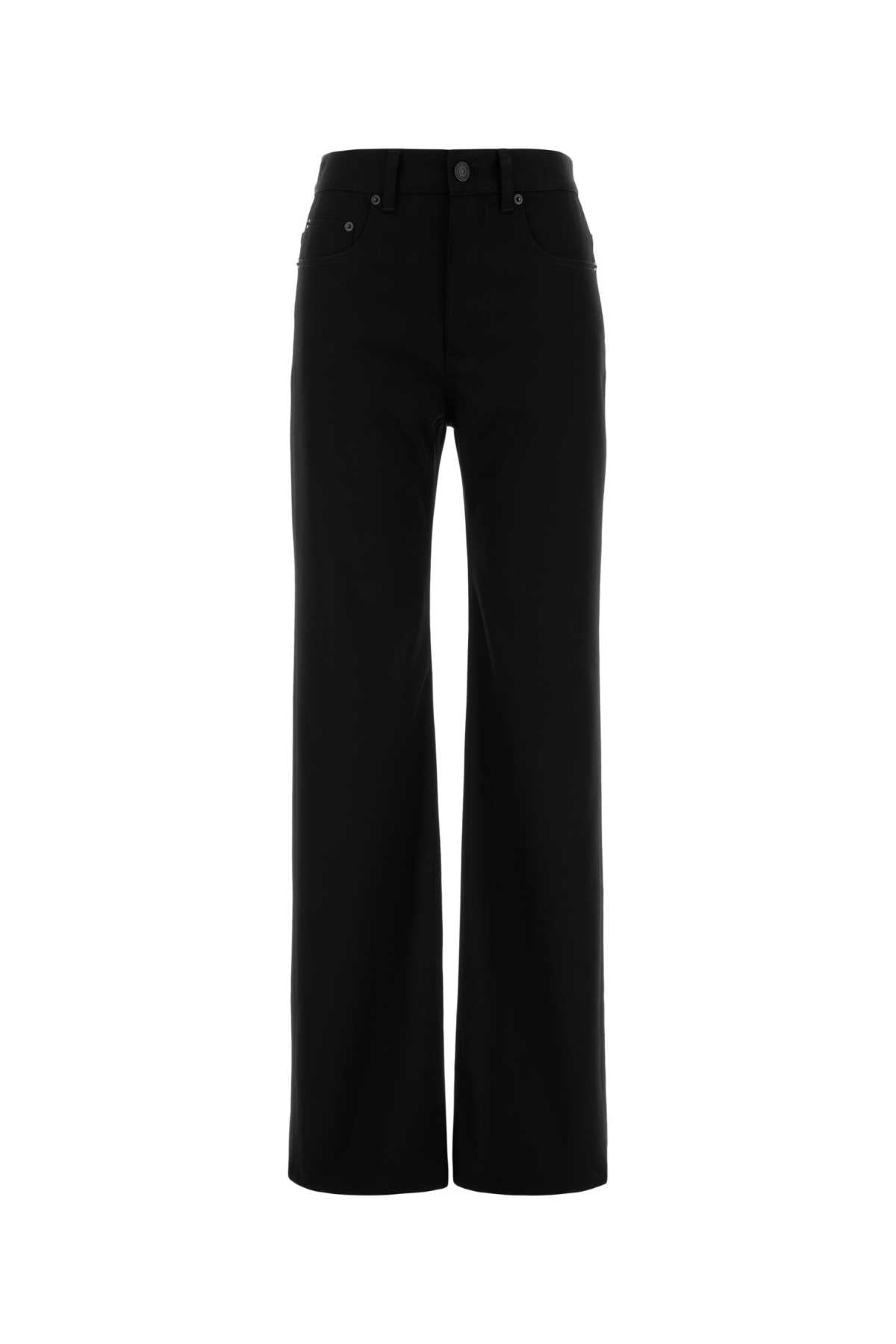 Wool-blend Trousers — Black