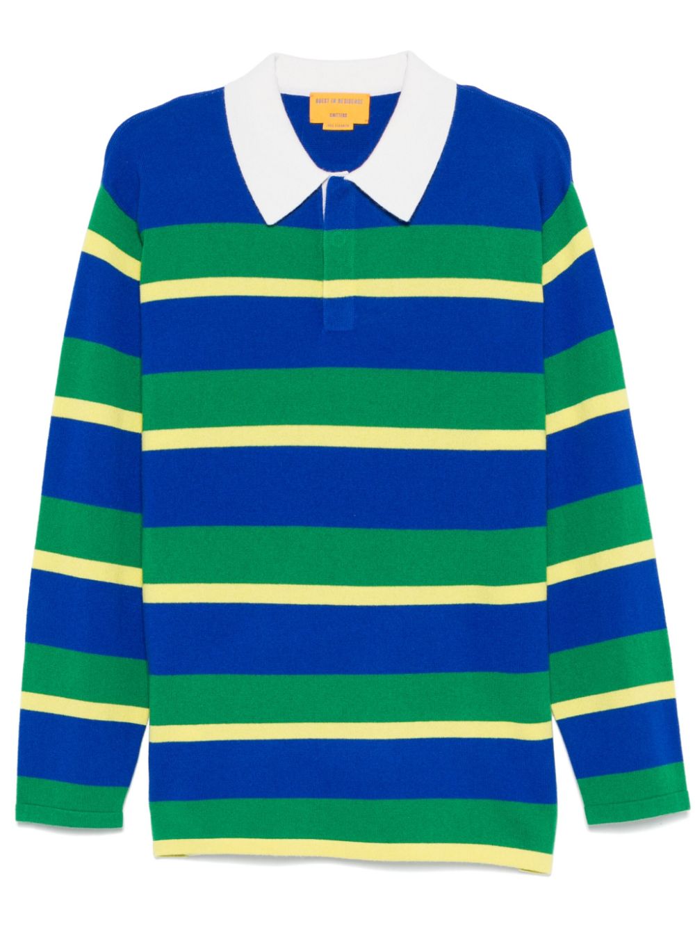 Striped rugby polo shirt - Green