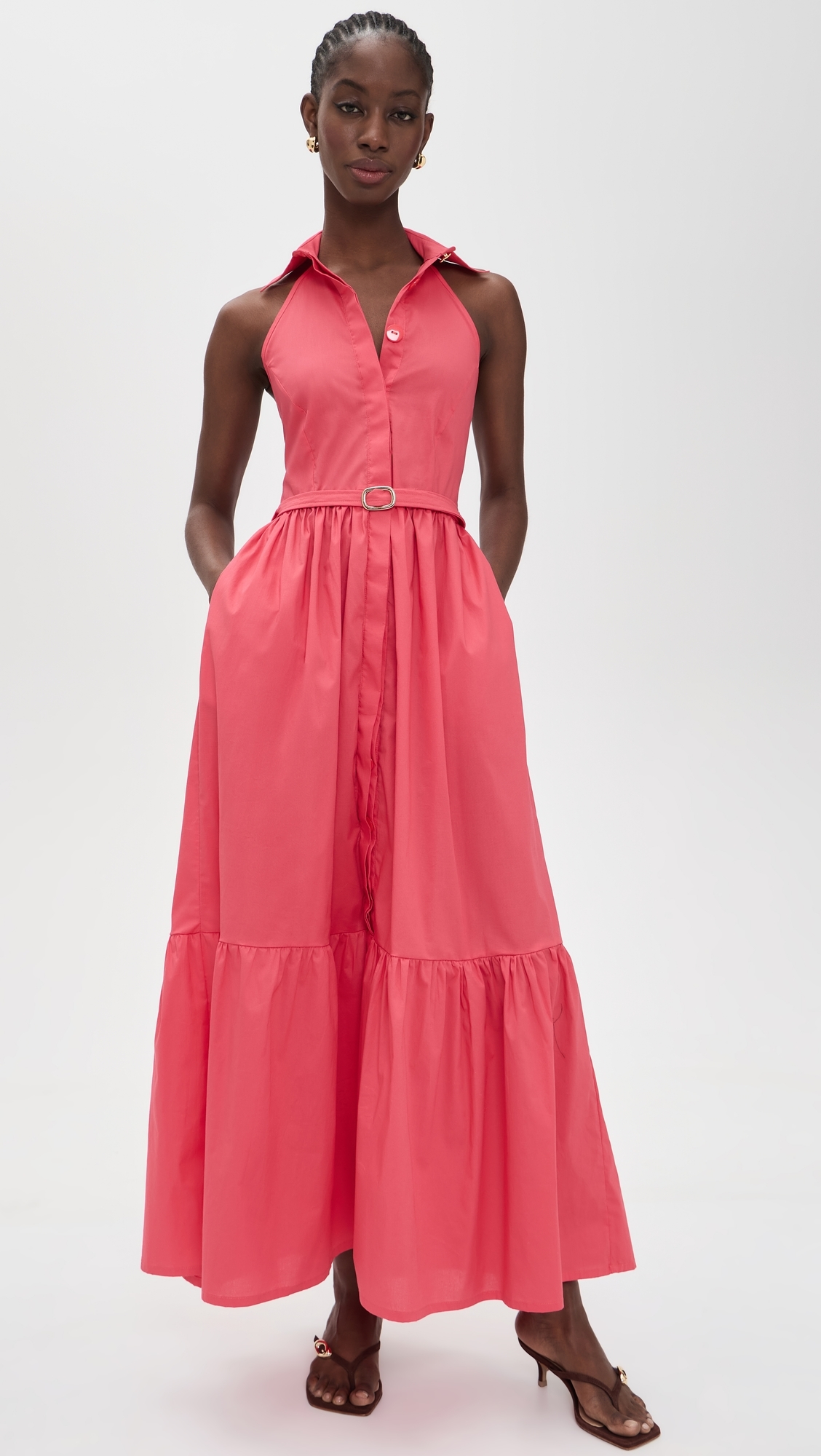 The Horizon Dress Salmon