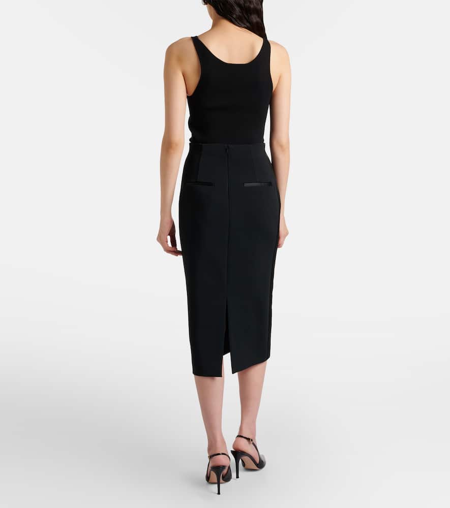 Pece crêpe pencil skirt