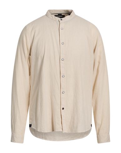 Man Shirt Beige Size XL Rayon, Linen