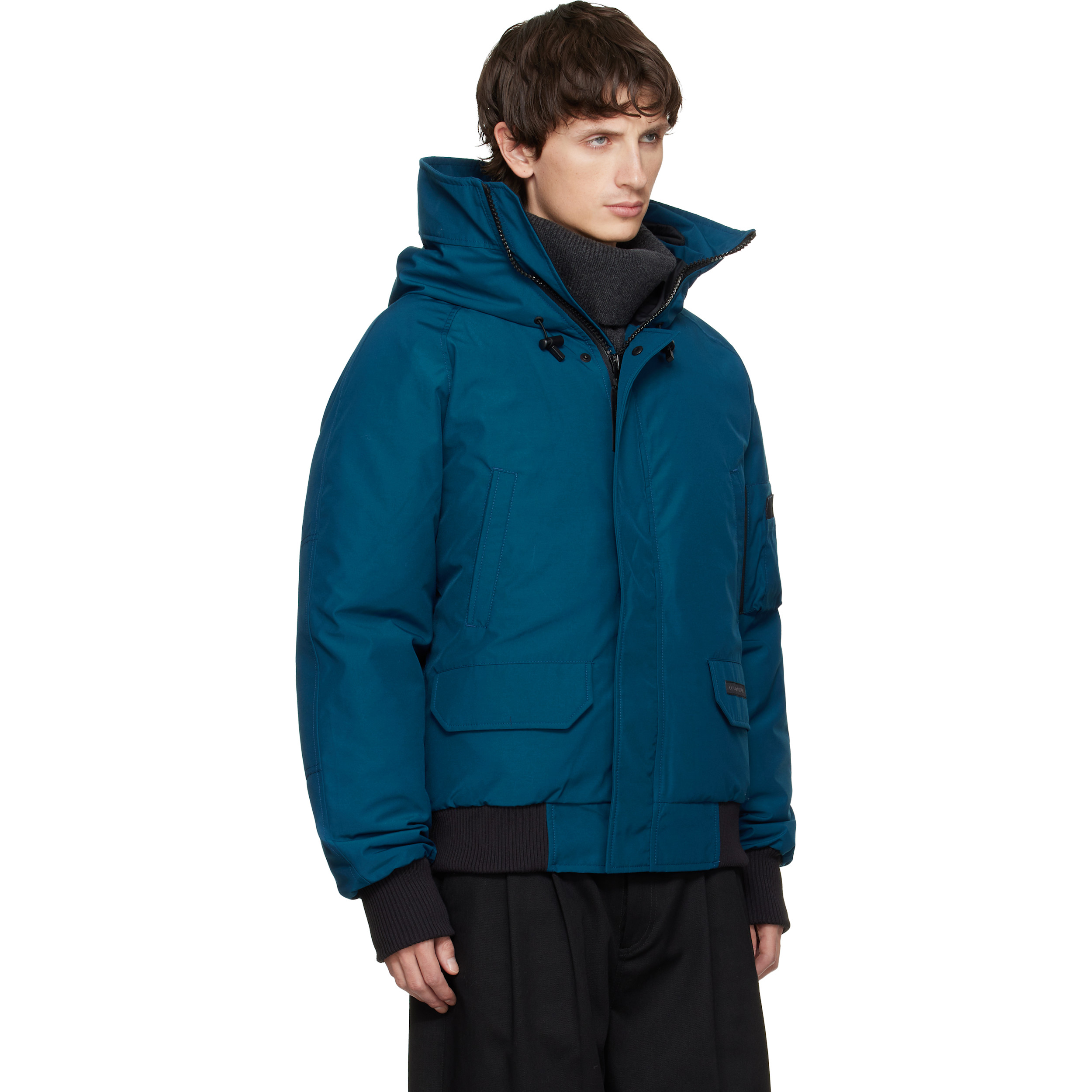Blue 'Black Label' Chilliwack Bomber Down Jacket