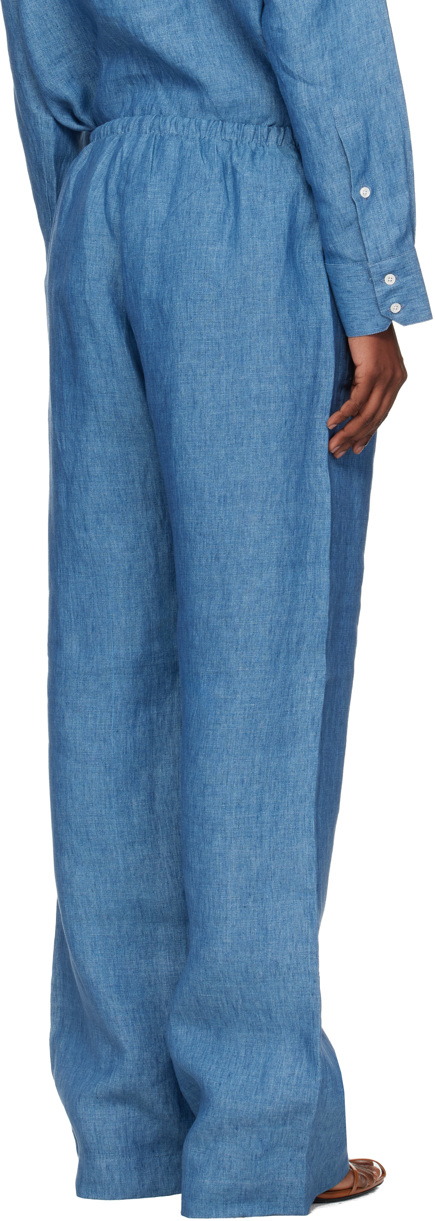 Blue Relaxed Fit Trousers