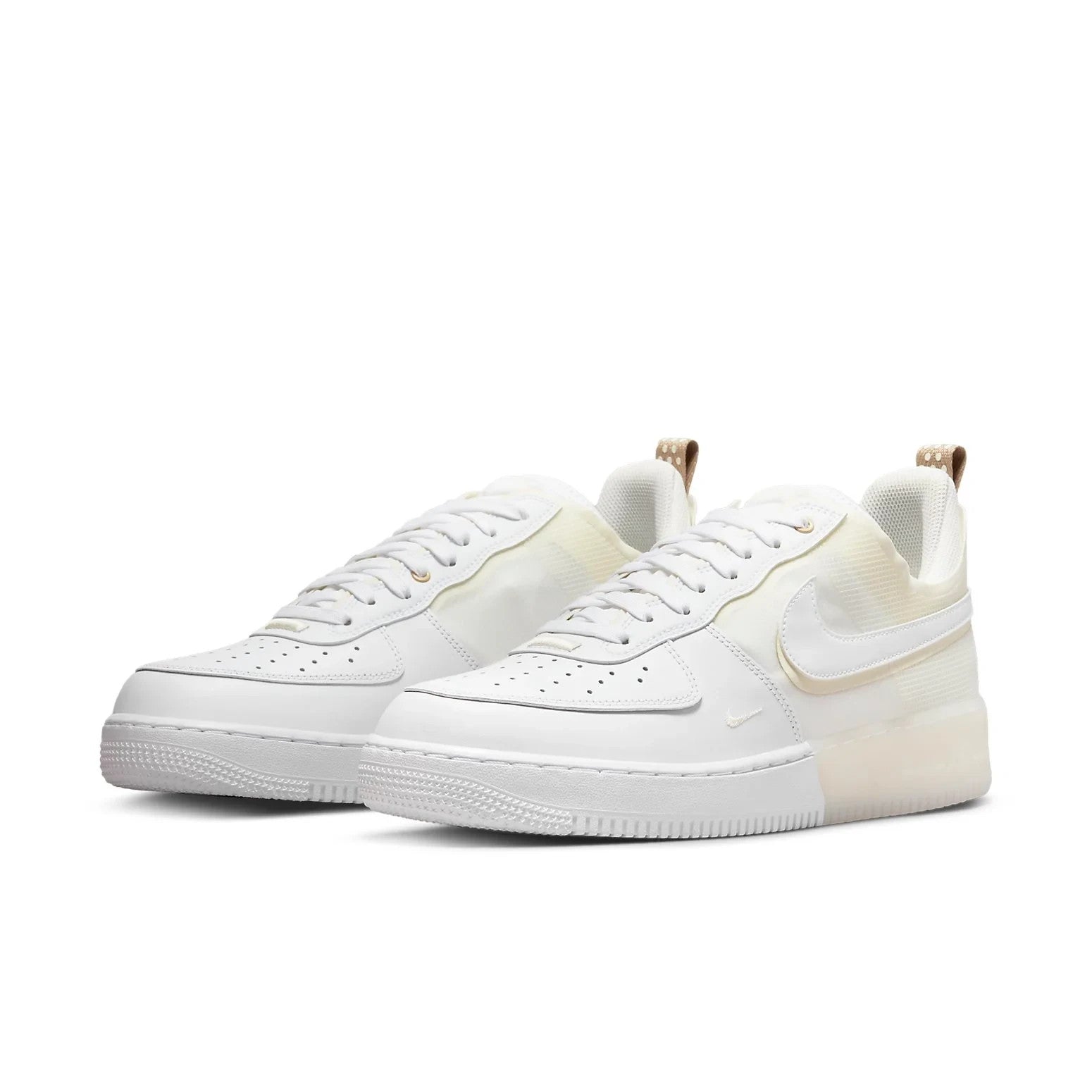 Air Force 1 React DH7615-100 Sneakers Men's Coconut Milk Lifestyle Shoes
