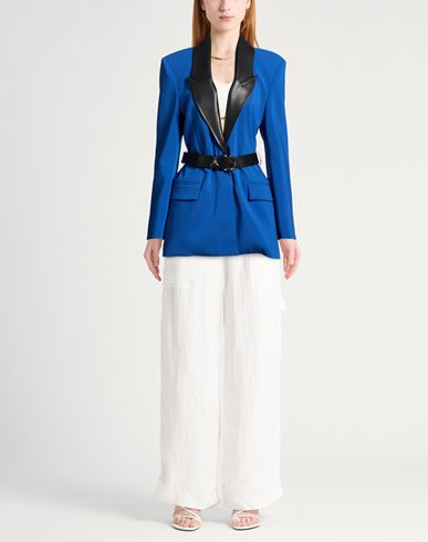 Woman Blazer Blue Size 8 Polyester, Elastane