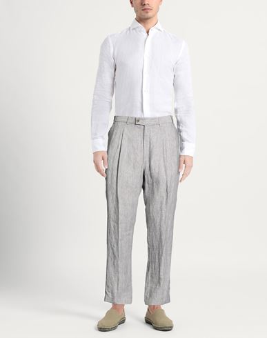 Man Pants Light grey Size 33 Linen