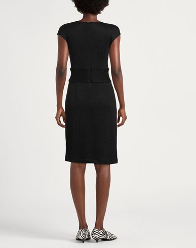 Woman Midi dress Black Size 10 Polyester, Viscose, Polyamide