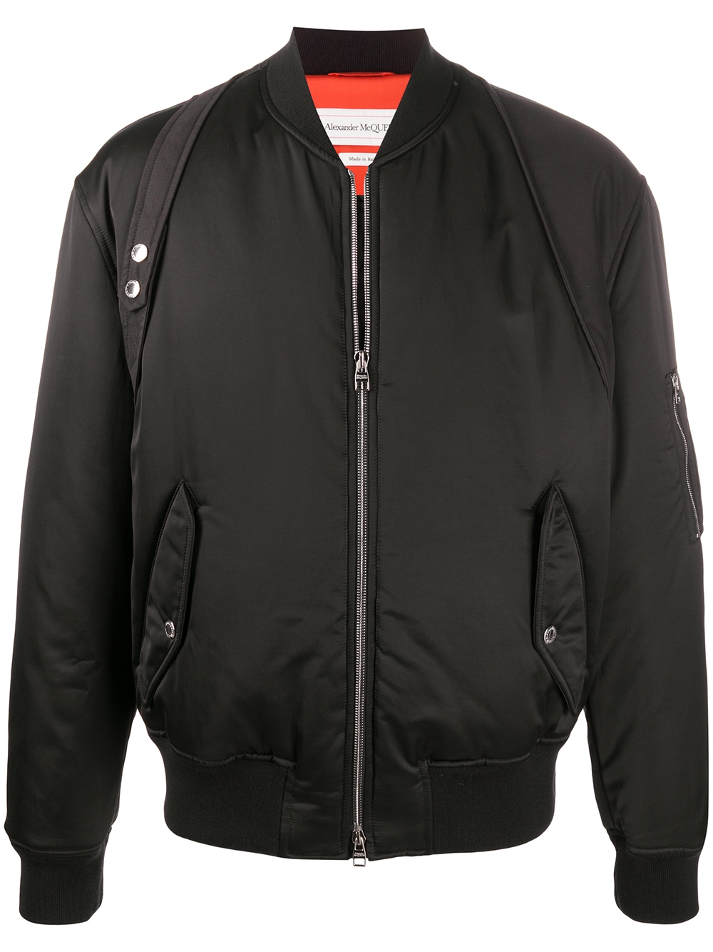 Boxy bomber jacket - Black
