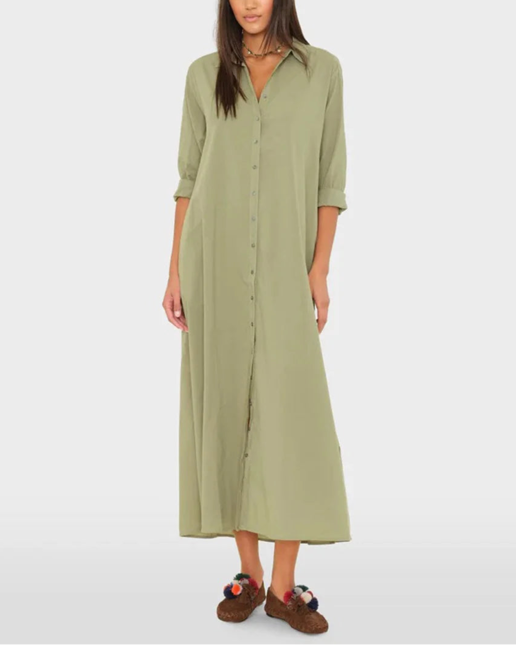 Boden Dress Dark Seagrass