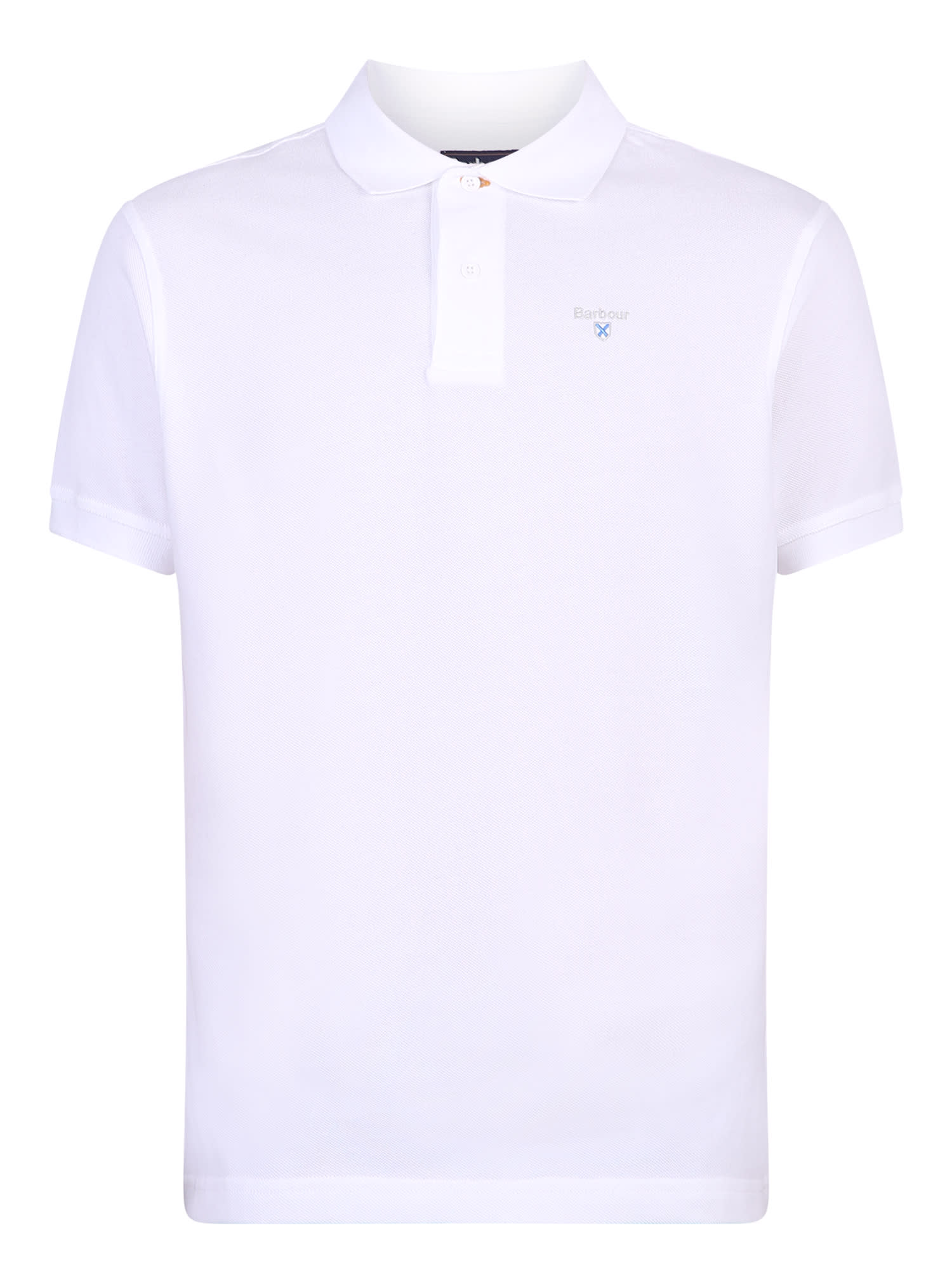 Embroidered-logo polo shirt