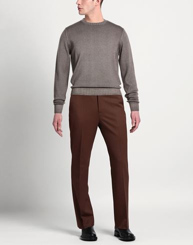 Man Sweater Light brown Size 38 Merino Wool