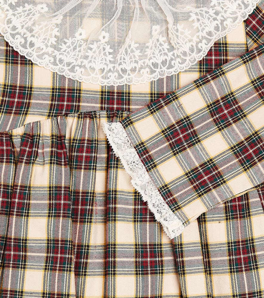 La Coqueta Tartan cotton dress