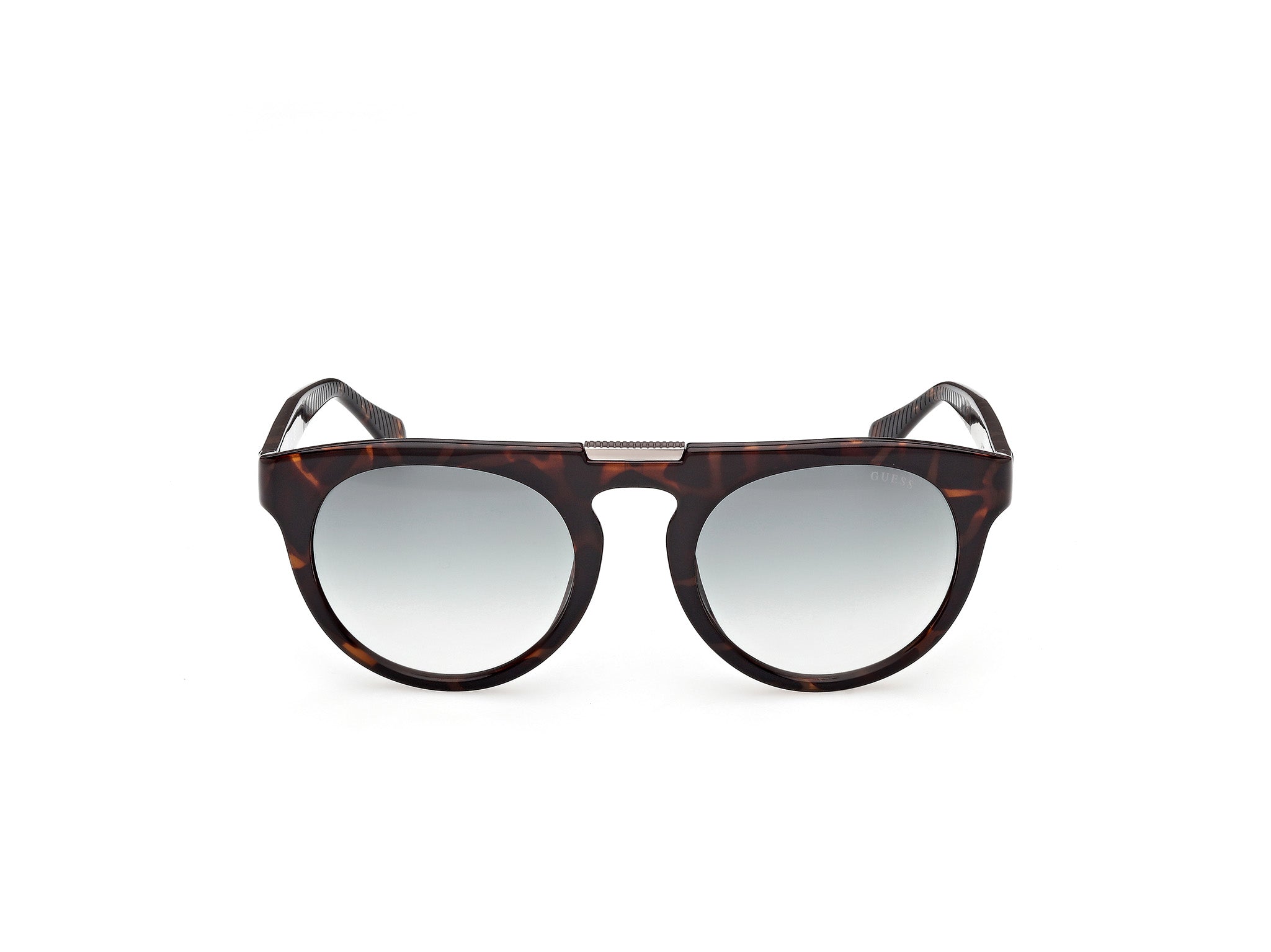 Guess Hombre Guess GU00275 52P Gafas de sol Inyectado la Habana Verde Redonda Norma