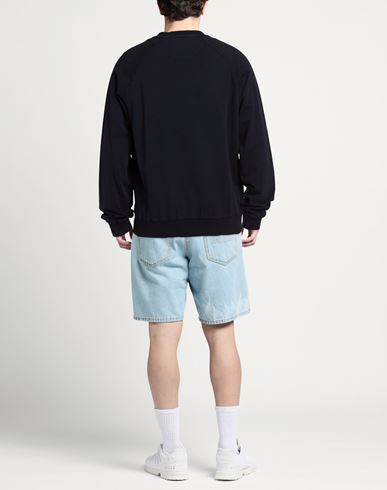 Man Sweatshirt Midnight blue Size L Cotton, Elastane