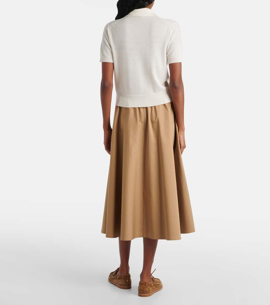 Wool-blend top