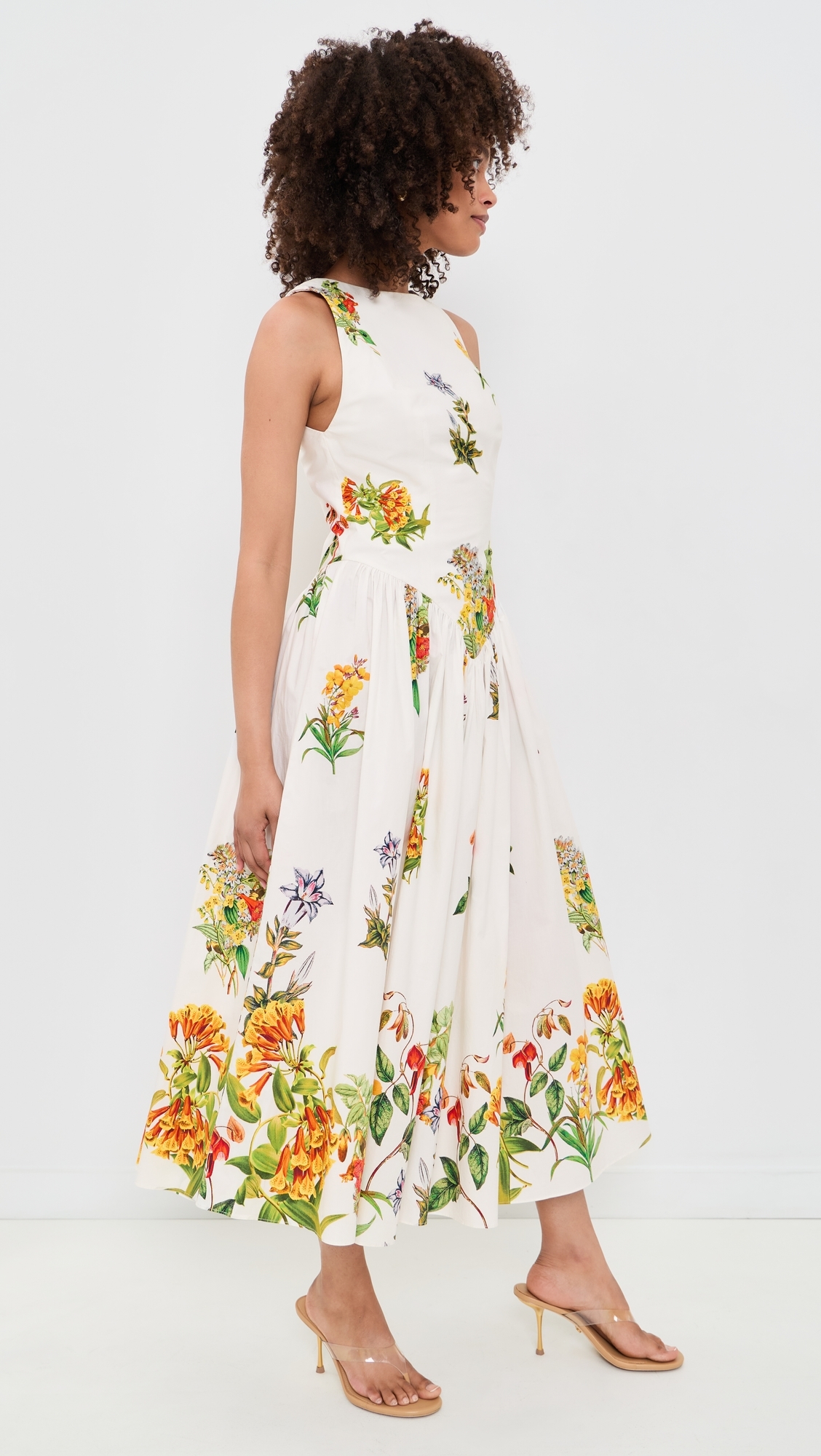 Boat Neck Maxi Dress White