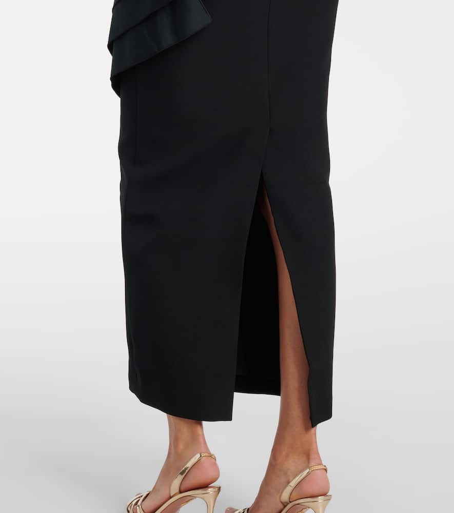 Bree draped midi dress