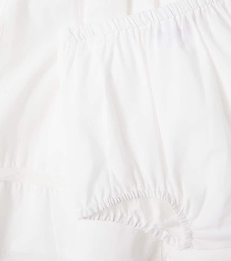 Baby Lenou lace-trimmed cotton dress