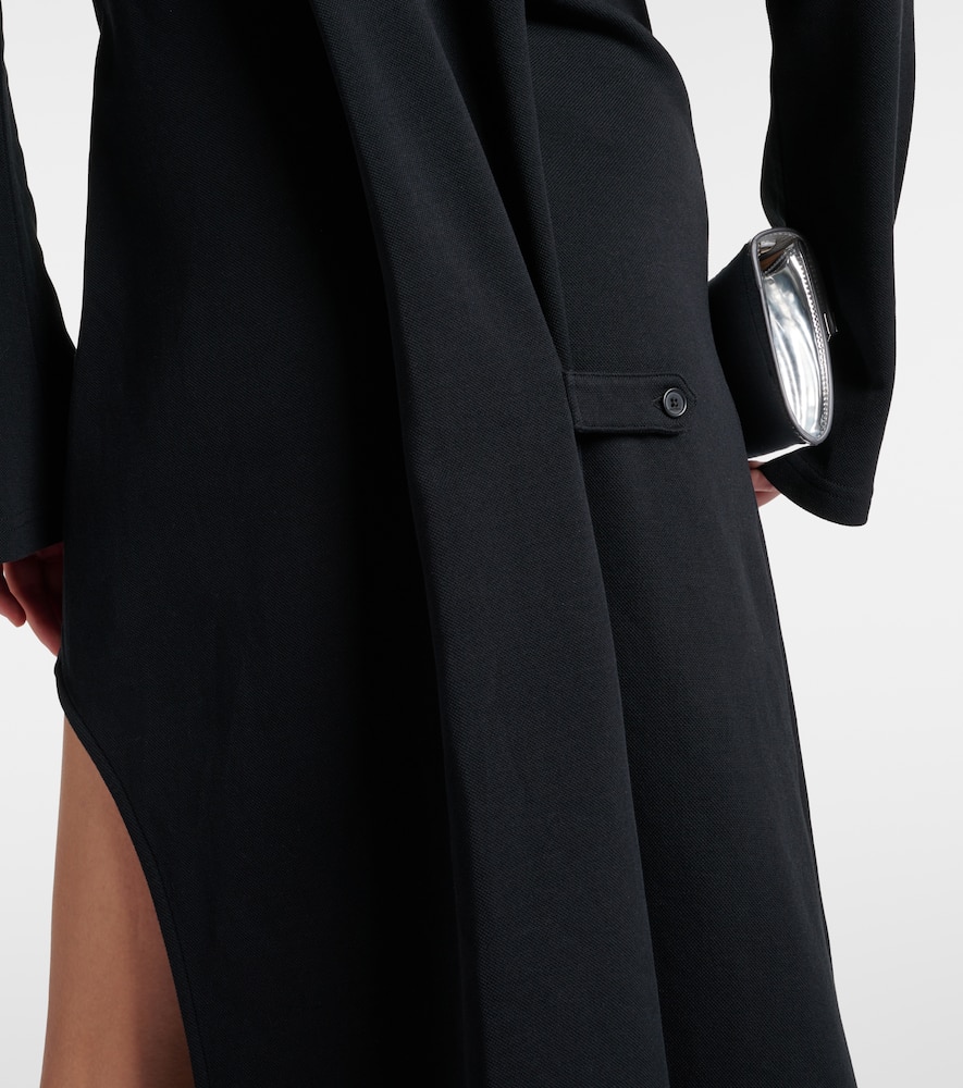 Courrèges Twist cotton-blend piqué polo dress
