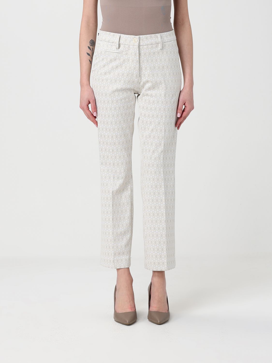 Pants Woman color Yellow Cream