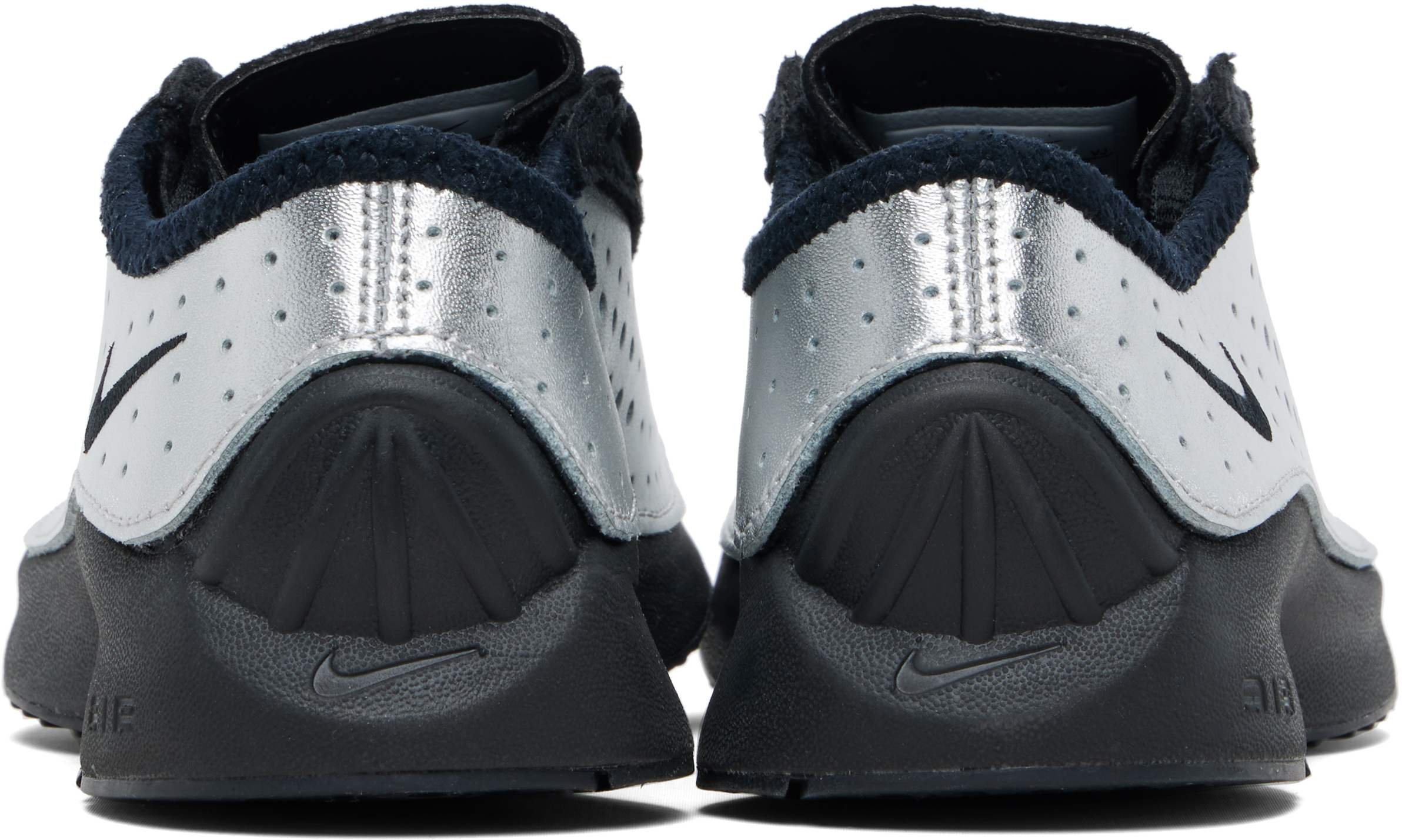 Silver & Black Air Superfly Sneakers