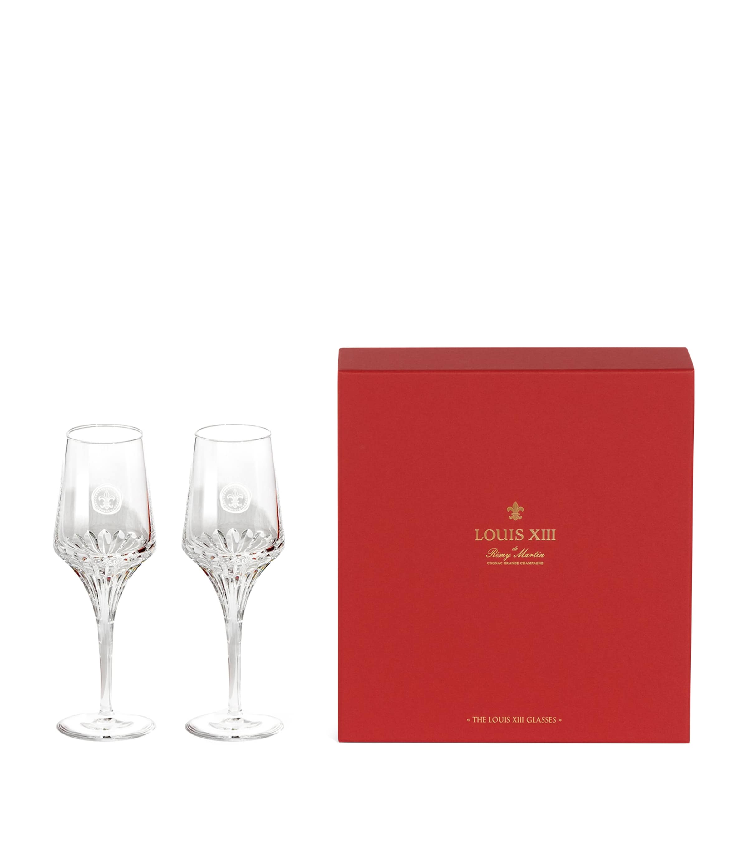 Set of 2 Crystal Pillet Glasses