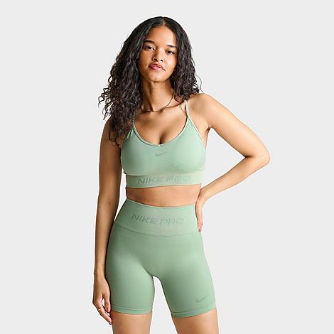 Women's Pro Seamless Light-Support Padded Sports Bra in Steam