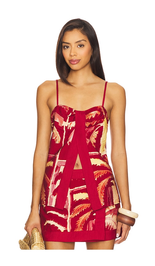 SEVEN WONDERS Catriona Top in Red. - XS also in S, M