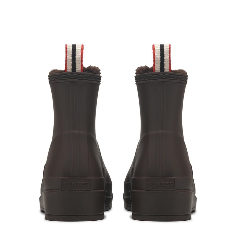Women's Theezy Lined Waterproof Rain Boots (Dark Brown)