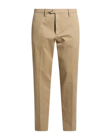 Man Pants Beige Size 36 Cotton, Polyester, Elastane