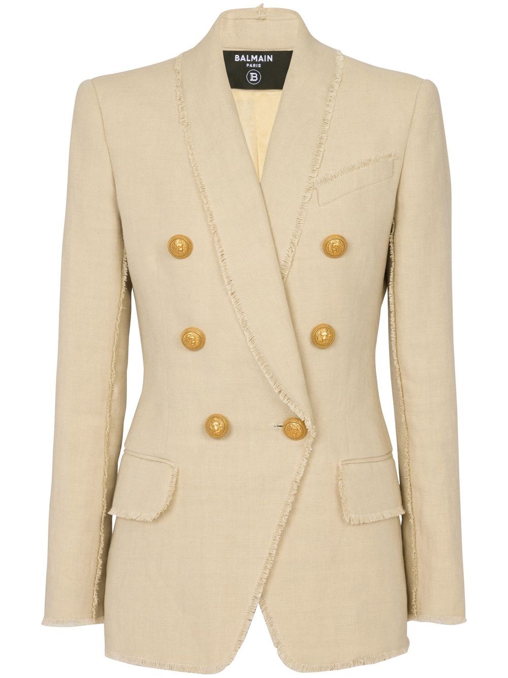 Double-breasted blazer - Neutrals
