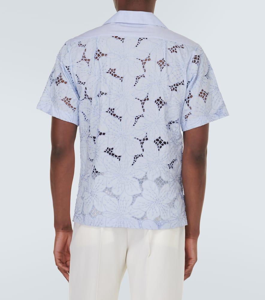 Wales Bonner Highlife floral cotton-blend bowling shirt