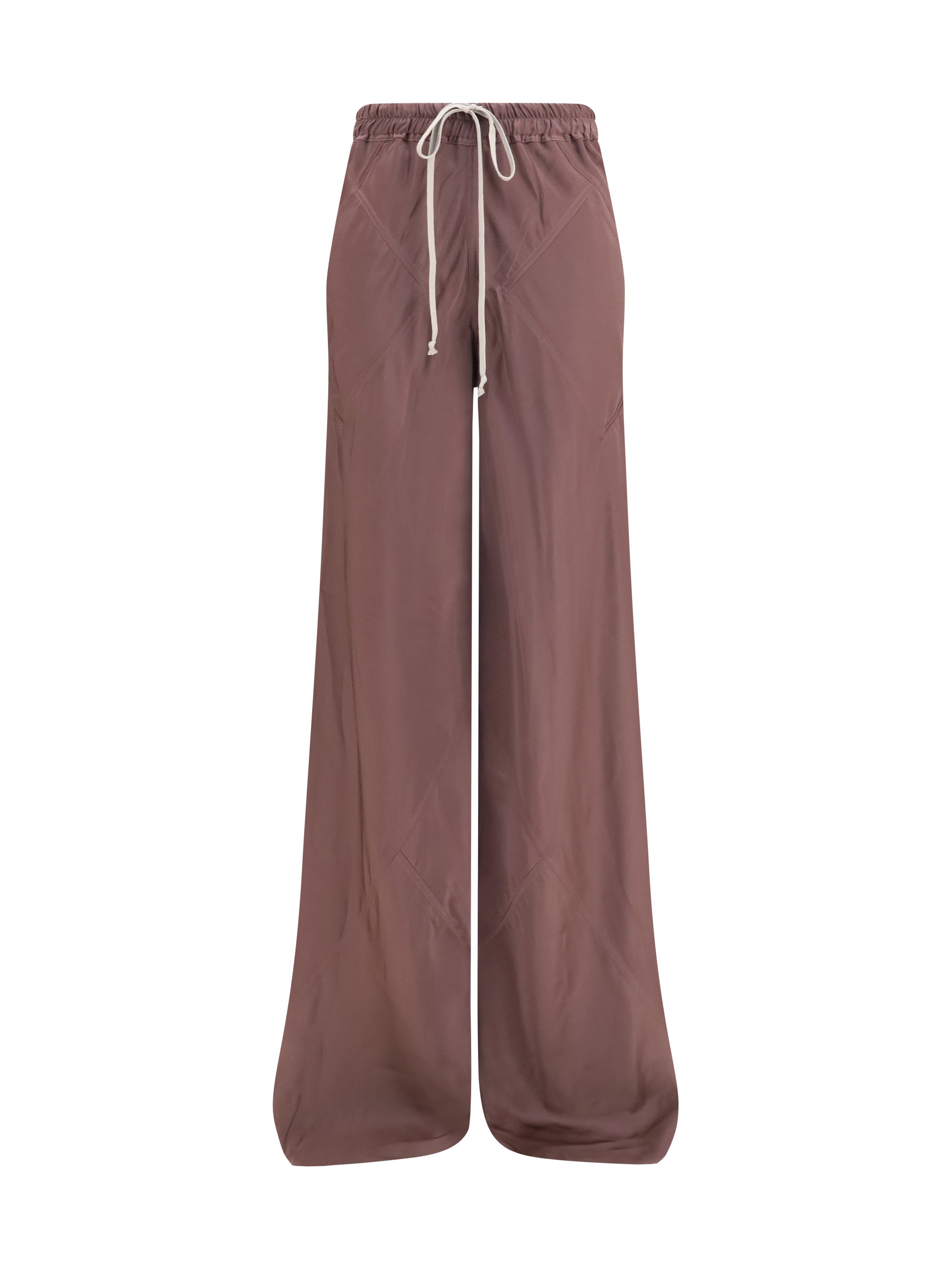 Silk Trousers — Purple