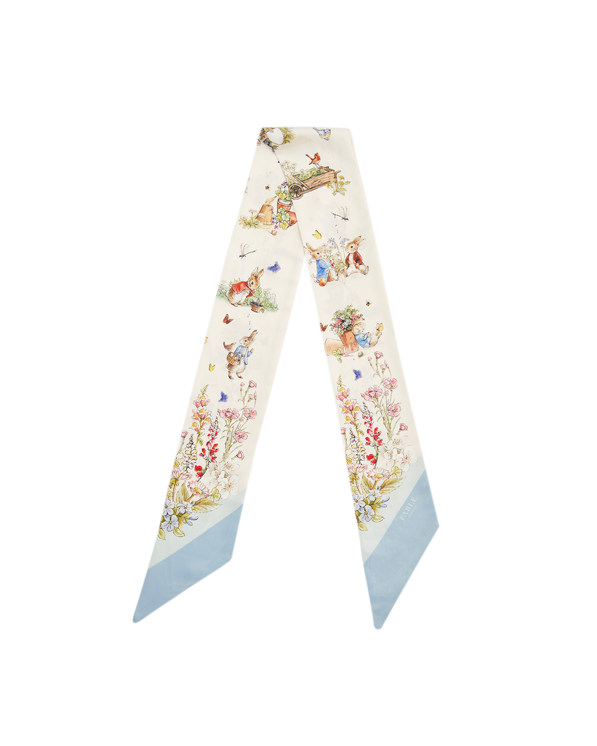 Fable England Fable England x Peter Coniglio Sciarpa Sottile Crema | Women's Sciarpa