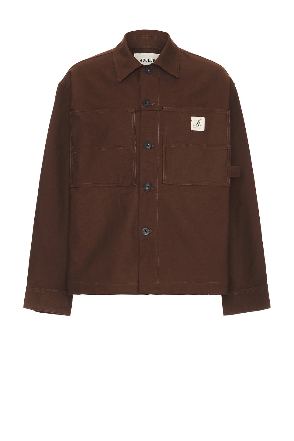 AGOLDE x RSVP Gallery Erving Shirt Jacket in Brown. - XL/1X also in